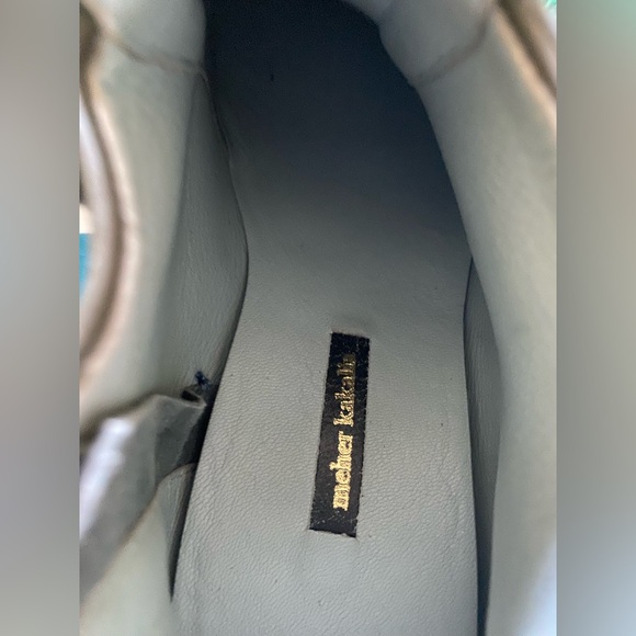 Meher Kakalia Bootie Shoe Hand Beaded Soft Leather Embellished Suede Animal - Picture 3 of 7